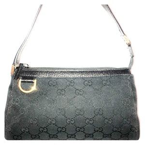 Authentic Gucci Pochette Shoulder Bag, Black